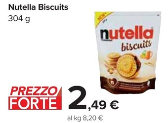 Carrefour Nutella Biscuits 304 g offerta