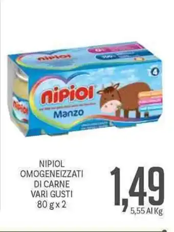 Supermercati Piccolo Nipiol Omogeneizzati di Carne 80gx2 offerta
