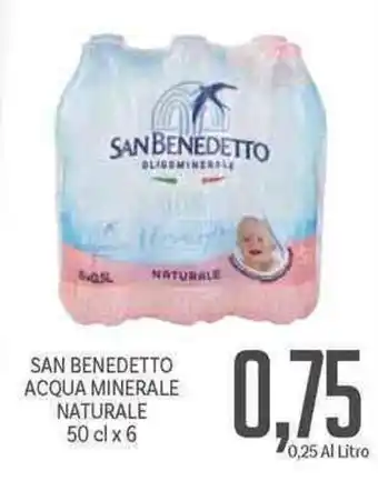 Supermercati Piccolo San Benedetto Acqua Minerale Naturale 50clx6 offerta