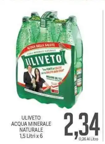 Supermercati Piccolo Uliveto Acqua Minerale Naturale 1,5L x 6 offerta