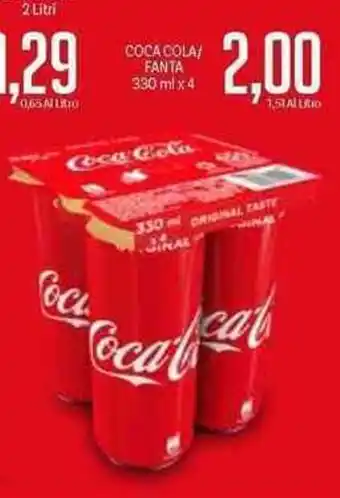 Supermercati Piccolo Coca-Cola/Fanta 330mlx4 offerta