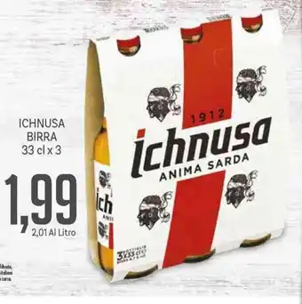 Supermercati Piccolo Ichnusa Birra 33clx3 offerta