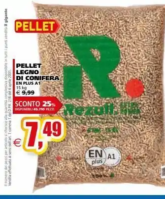Il Gigante Pellet legno di conifera offerta