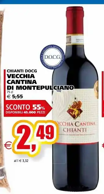 Chianti docg vecchia cantina di montepulciano 75cl