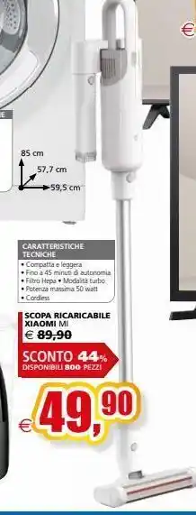 Il Gigante Scopa ricaricabile xiaomi mi offerta