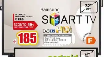 Il Gigante Tv led 32" samsung offerta