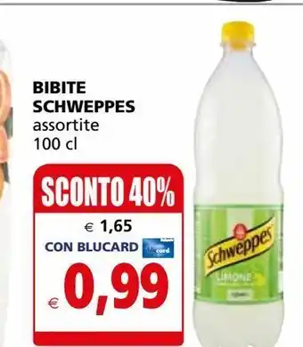 Il Gigante Bibite schweppes assortite 100cl offerta
