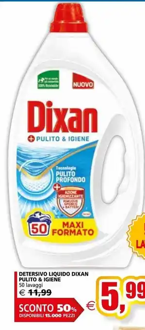 Il Gigante Detersivo liquido dixan 50 lavaggi offerta