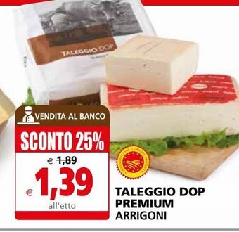 Il Gigante Taleggio dop premium arrigoni offerta