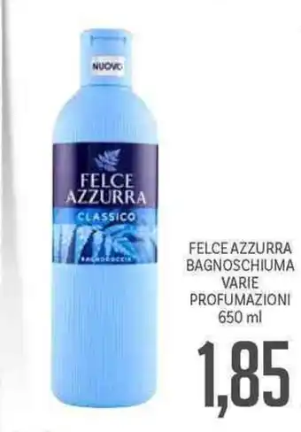 Supermercati Piccolo Felce Azzurra Bagnoschiuma Varie Profumazioni 650ml offerta