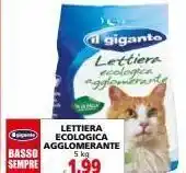 Il Gigante Lettiera ecologica agglomerante 5kg offerta