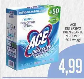 Supermercati Piccolo Ace Detersivo Igienizzante in Polvere 50 Lavaggi offerta