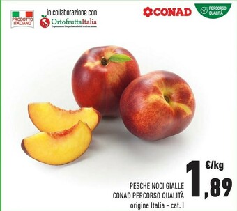 Conad Pesche Noci Gialle offerta