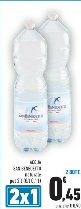 Conad San Benedetto Acqua Naturale offerta