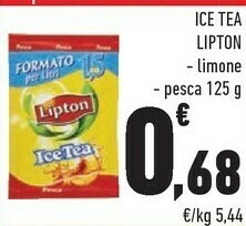 Conad Lipton Tea Lipton - Preparato Per Ice Tea Pesca 125 G(ml) offerta