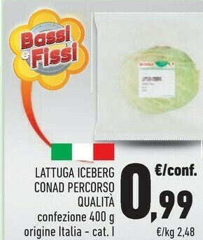 Conad Conad Lattuga Iceberg Percorso Qualità offerta