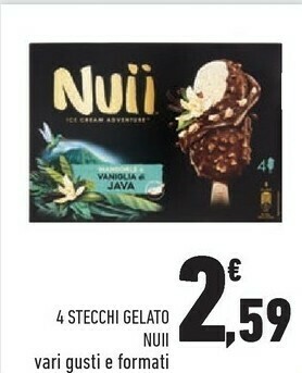Conad Nuii 4 Stecchi Gelato offerta