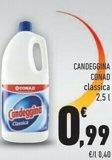 Conad Conad - Candeggina Classica 2500 Ml offerta