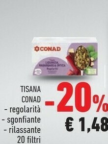Conad Cvonad Tisana Regolarità offerta