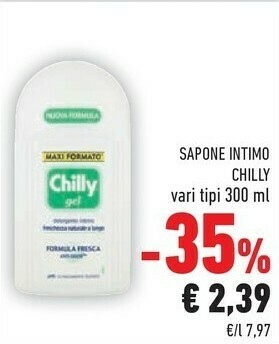 Conad Chilly Sapone Intimo 300 Ml offerta