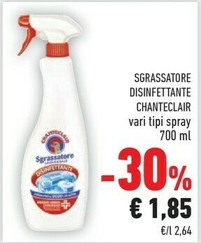 Conad Chanteclair Sgrassatore Disinfettante 700 Ml offerta