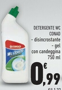 Conad Conad - Wc Liquido Disincrostante Gel offerta