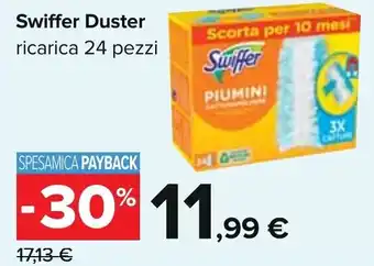 Carrefour Swiffer Duster ricarica 24 pezzi offerta