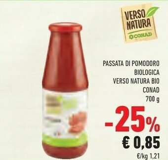 Conad Conad - Passata Classica Biologica Verso Natura 700 G(ml) offerta