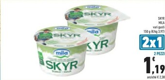 Conad Mila - Skyr Bianco Natur 150 G(ml) offerta