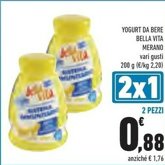 Conad Merano Yogurt Da Bere Bella Vita offerta