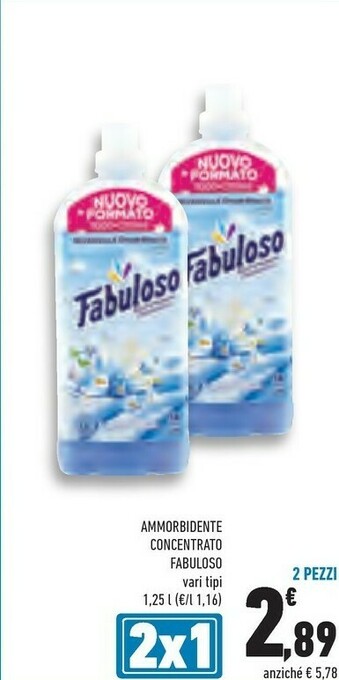 Conad Fabuloso Ammorbidente Concentrato offerta