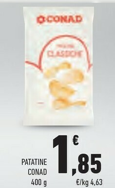 Conad Conad Patatine 400 G offerta