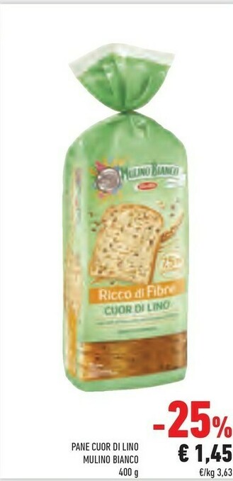 Conad Mulino Bianco Cuor Di Lino 400 G(ml) offerta