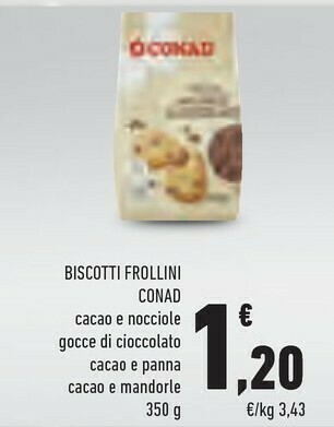 Conad Frollini Con Cacao E Panna 350 G Ml Offerta Di Conad