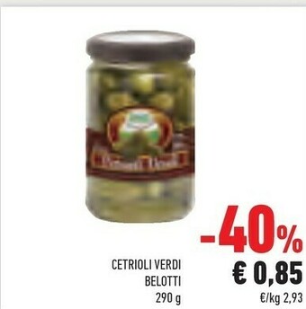 Conad Belotti Cetrioli Verdi 290 G offerta