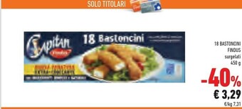 Conad Findus 18 Bastoncini Con 100% Filetti Di Merluzzo 450 G(ml) offerta