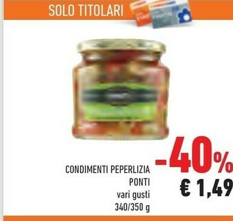 Conad Peperlizia ponti I Peperoni 350 G(ml) offerta