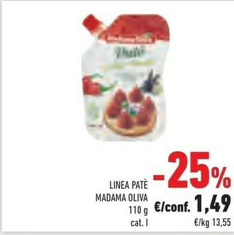 Conad Madama oliva Linea Patè offerta