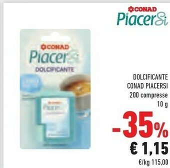 Conad Conad Piacersi Dolcificante offerta