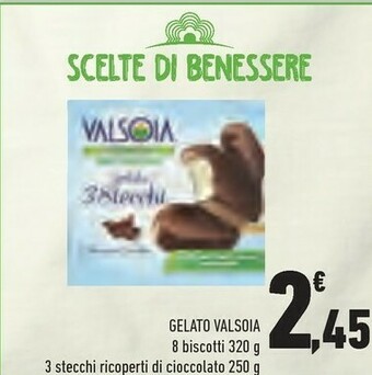 Conad Valsoia Gelato 3 Stecchi Ricoperti Di Cioccolato 250 G offerta