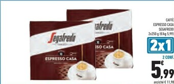 Conad Segafredo Espresso Casa 1 Kg offerta