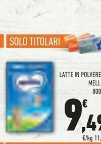 Conad Mellin Latte In Polvere offerta