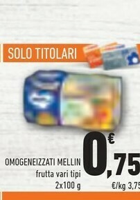 Conad Mellin Omogeneizzati offerta