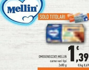 Conad Mellin Omogeneizzati offerta