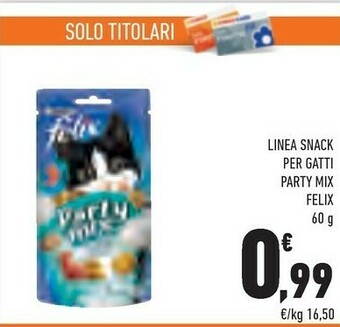 Conad Felix Party Mix Ocean Mix 60 G offerta