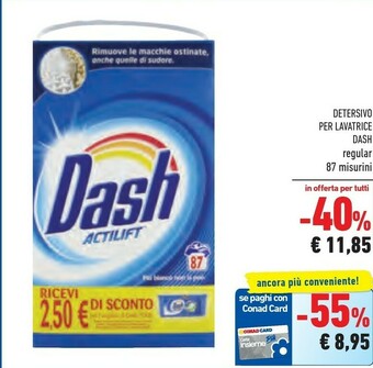Conad Dash Detersivo Per Lavatrice offerta