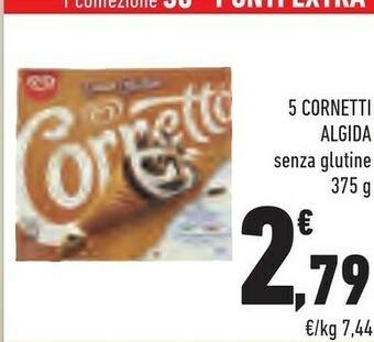 Conad Algida Cornetto Senza Glutine 375 G(ml) offerta