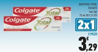 Conad Colgate 01.00153 Dentifricio Anticarie 75 Ml offerta