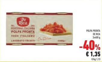 Conad De rica Polpa Pronta 400 G(ml) offerta