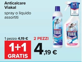 Carrefour Viakal Anticalcare spray o liquido assortiti offerta